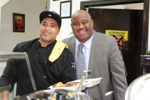 Chef Candido Ortiz and Dominic Carter 